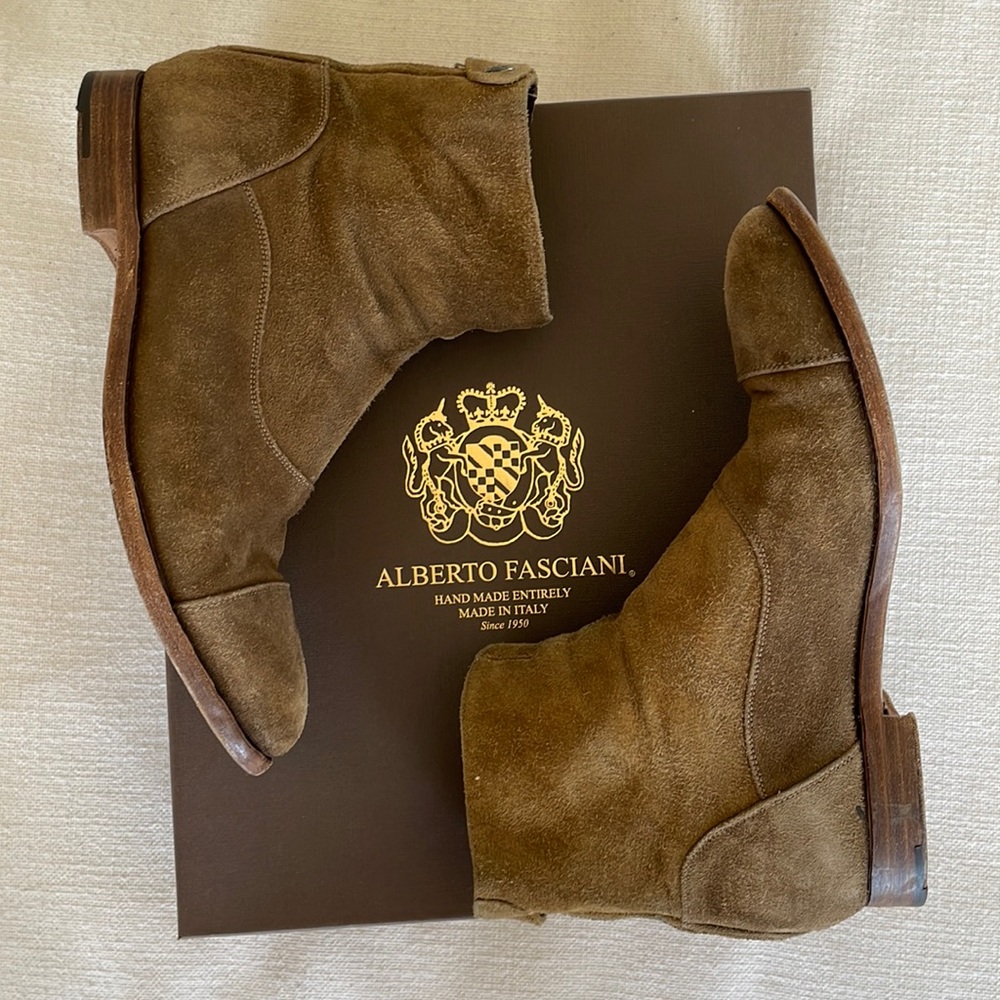 ALBERTO FASCIANI SUEDE BOOTS